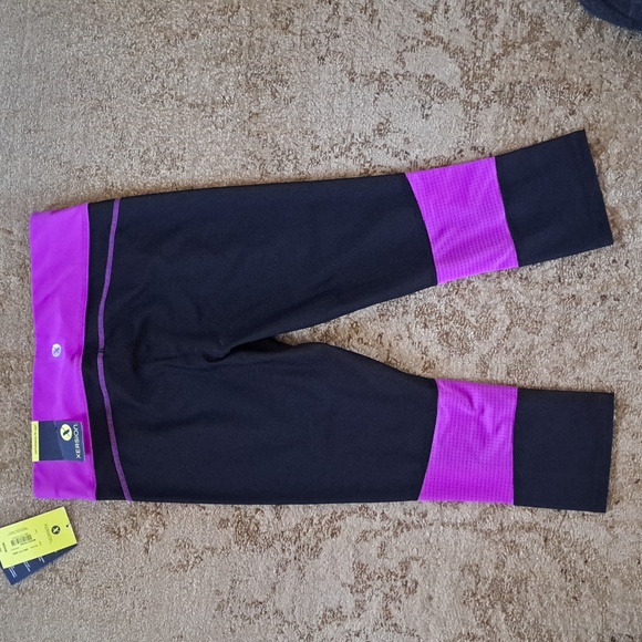 Xersion Black and Purple Active Crop Leggings - Picture 3 of 3
